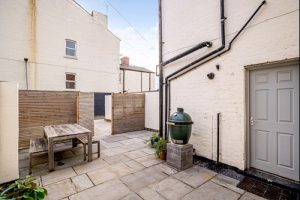 ralph reviews a mid terrace property in Hoole back yard view 