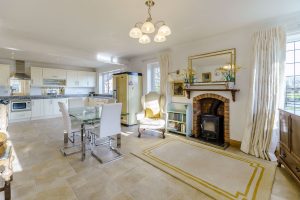 modern kitchen with stove in a house for sale in Malpas