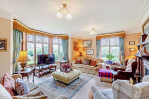 the drawing room in a house for sale in Malpas