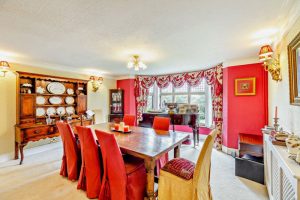 the dining room in a period detached house for sale in Malpas