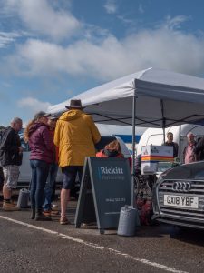 guests cheering at Formula Ford race at Oulton Park