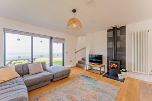 living room in a holiday cottage for sale in North Wales