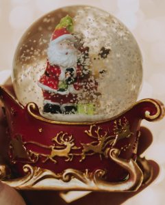 father christmas snow globe