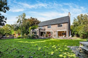 garden at a house for sale in Farndon