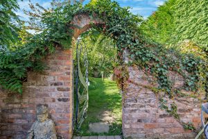 entrance to a walled garden