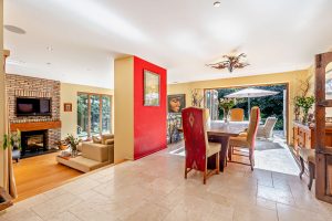 open plan dining room in a house for sale in Farndon