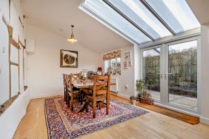 open plan dining area in a house for sale near Whitchurch