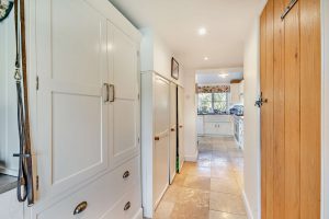 entrance hall with storage in a cottage for sale near Whitchurch