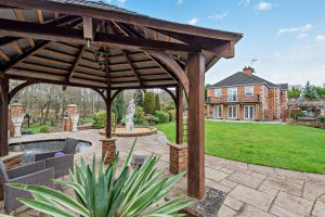 the large garden, land and woods at a house for sale near Bettisfield