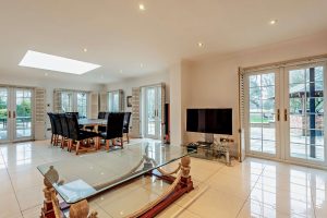 open plan kicthen living and dining space in a house for sale in Bettisfield