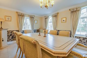 the dining room in a family house for sale in Bettisfield