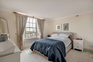 bedroom and bathroom in a period house for sale in Chester