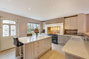 contemporary shaker style kitchen in a house for sale with Rickitt Partnership estate agency
