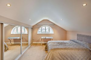 bedroom with separate access in detached house for sale in Holt