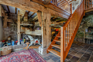 preserved workings of the old mill in a house for sale in Tilston Cheshire