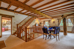the dining hall in a house for sale in Tilston Cheshire