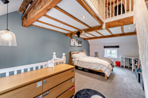 bedroom with mezzanine in period house for sale in Holt